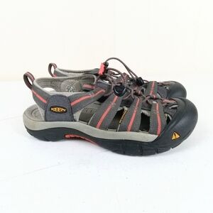 Keen Newport H2 Women Gray Coral Hiking Trail Sandals 9 Gorpcore Granola Girl